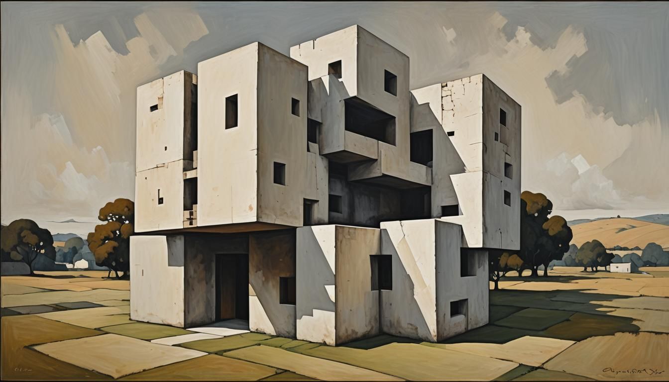 Interdimensional Cube House Inspired by Chillida