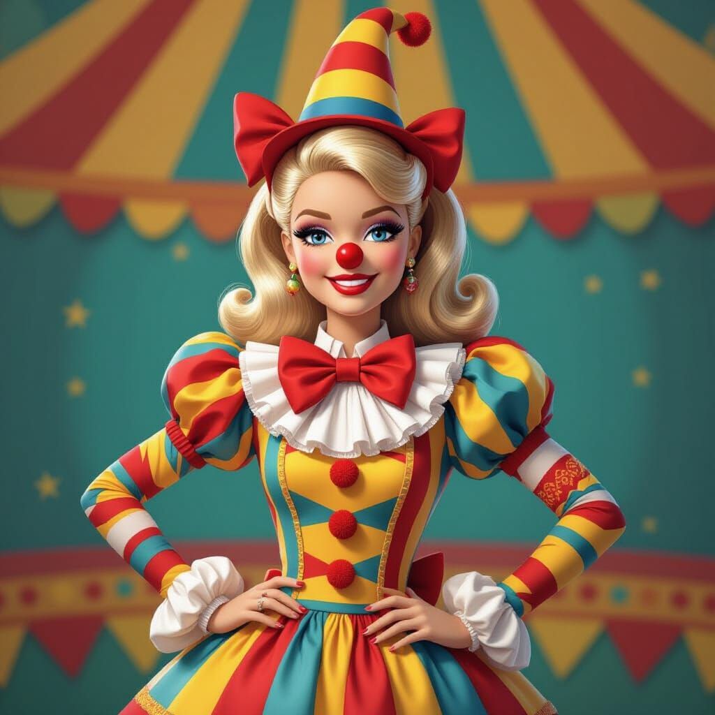 Barbie as Whimsical Circus Clown