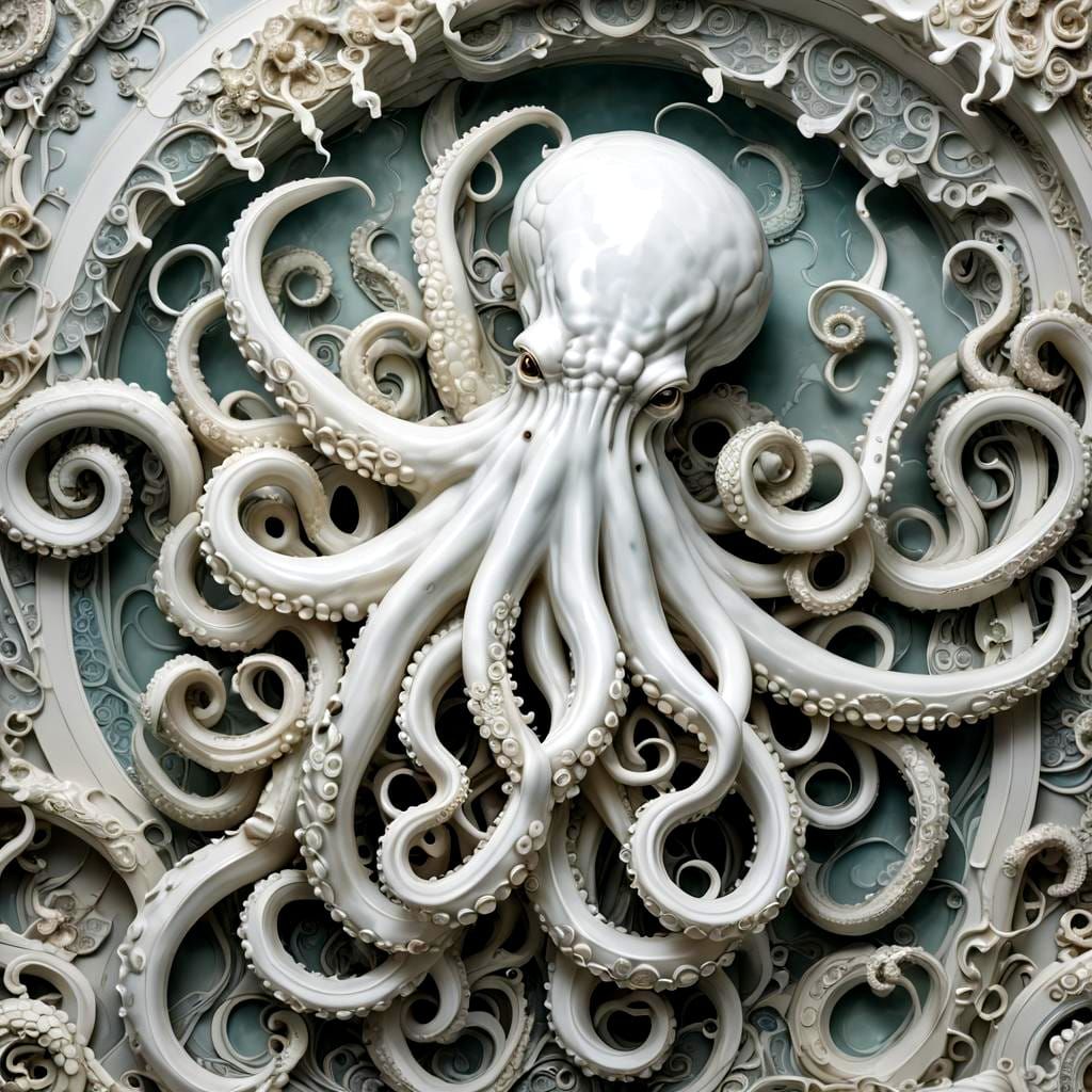 Giant Porcelain Octopus: A Ghost in the Shell Fantasy