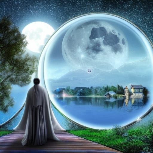 Stargate to a Moonlit Sky: Fantasy Concept Art