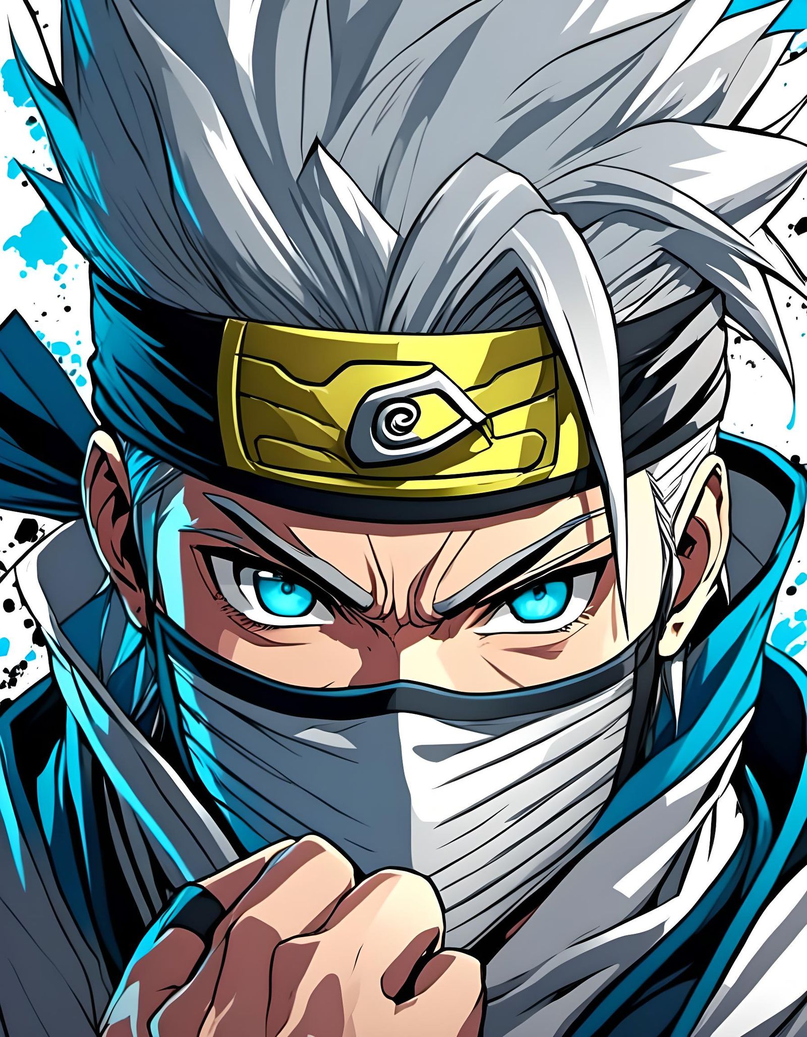 Anime Ninja Athlete Portrait