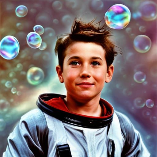 AI Generated Image of a Bubble Boy