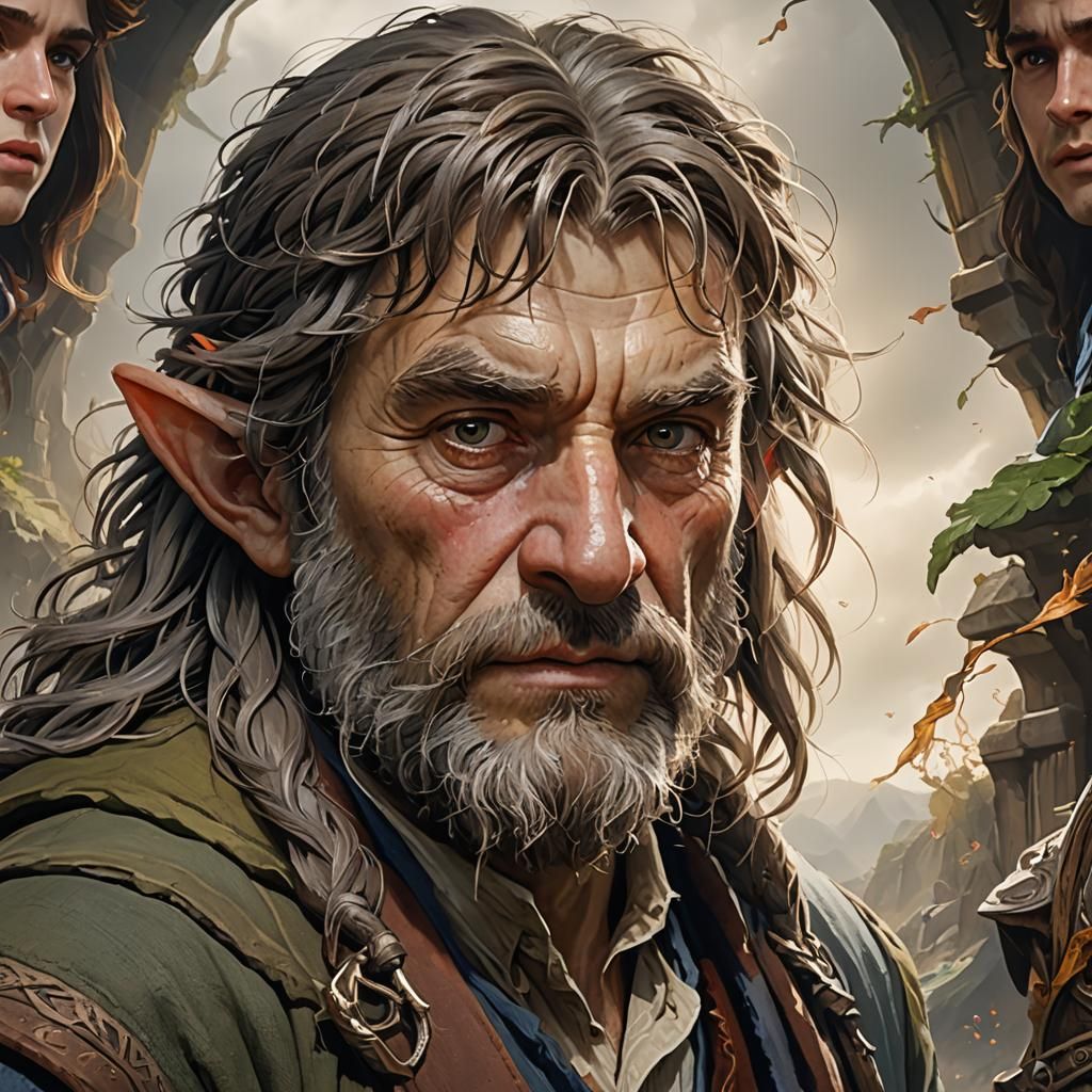 Hyperrealistic Hobbit Portrait in 8K Resolution