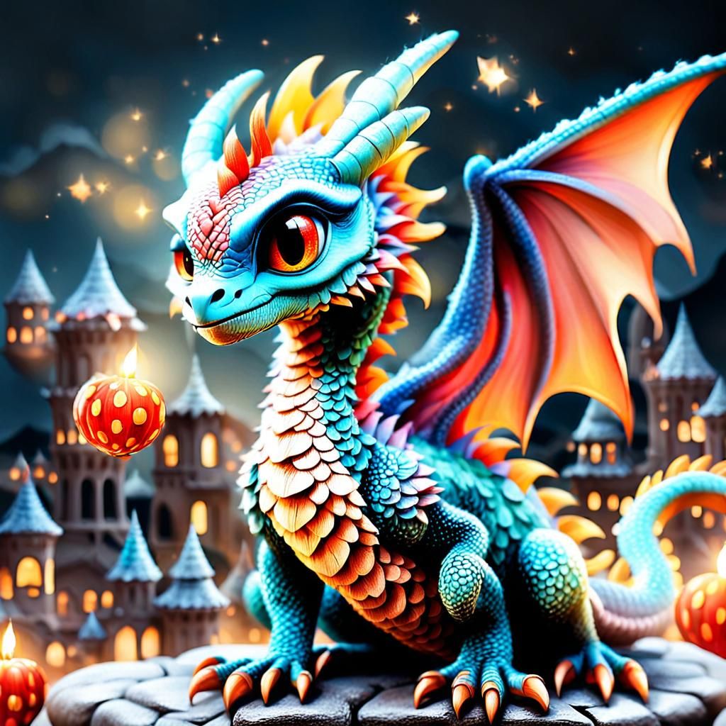 Dinosaur Child Tries to Fly: Fauvist Style