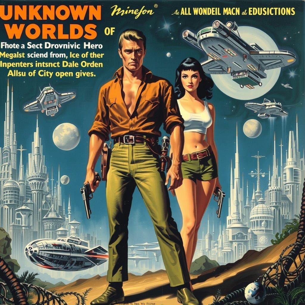 Heroic Space Adventurer in a Galactic Metropolis