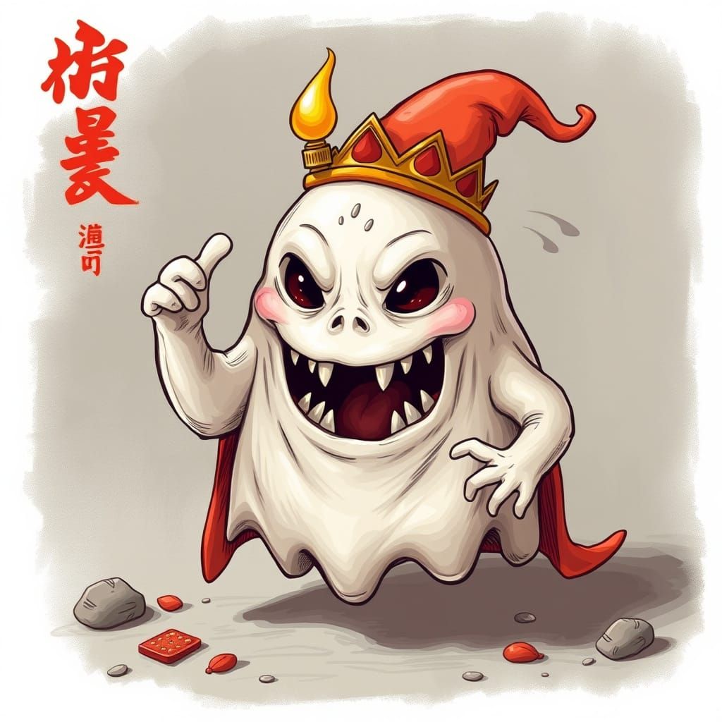 Ethereal Rendering of a Hungry Ghost