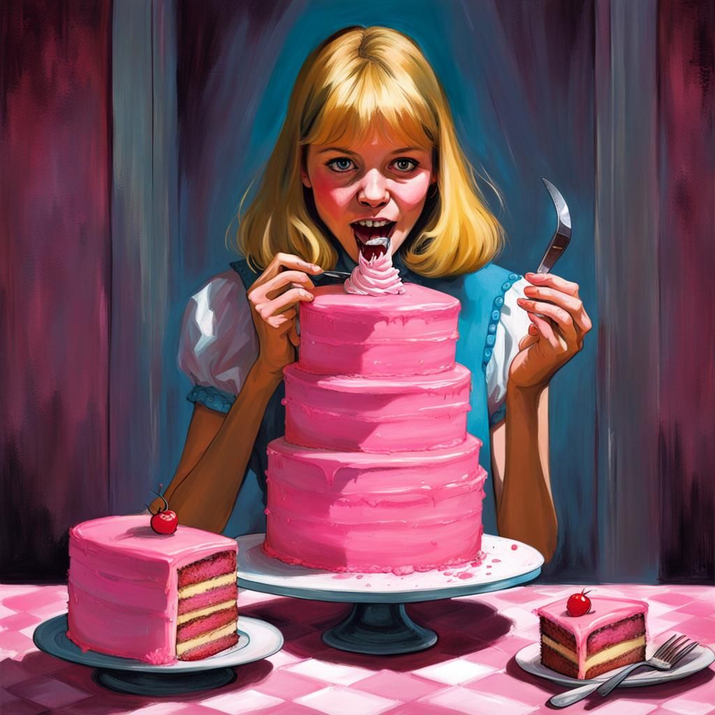 Alice Eating Cake, Sinister Art