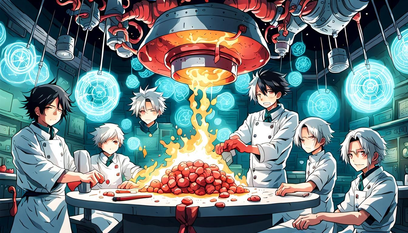 Einstein as Anime Nuclear Butcher with Fusions