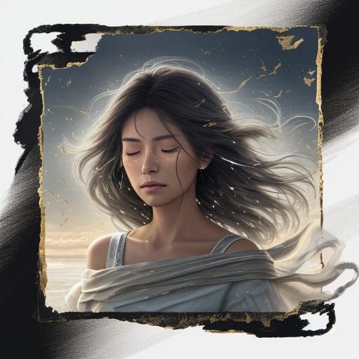 Windswept Thoughts in Acrylics