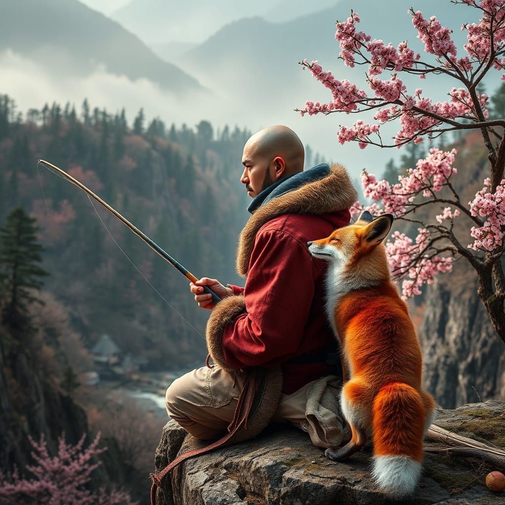 Hunter and Fox Fishing at Spring Cliffs