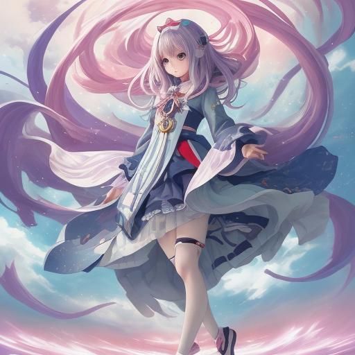 Anime Character in Key Visual Style