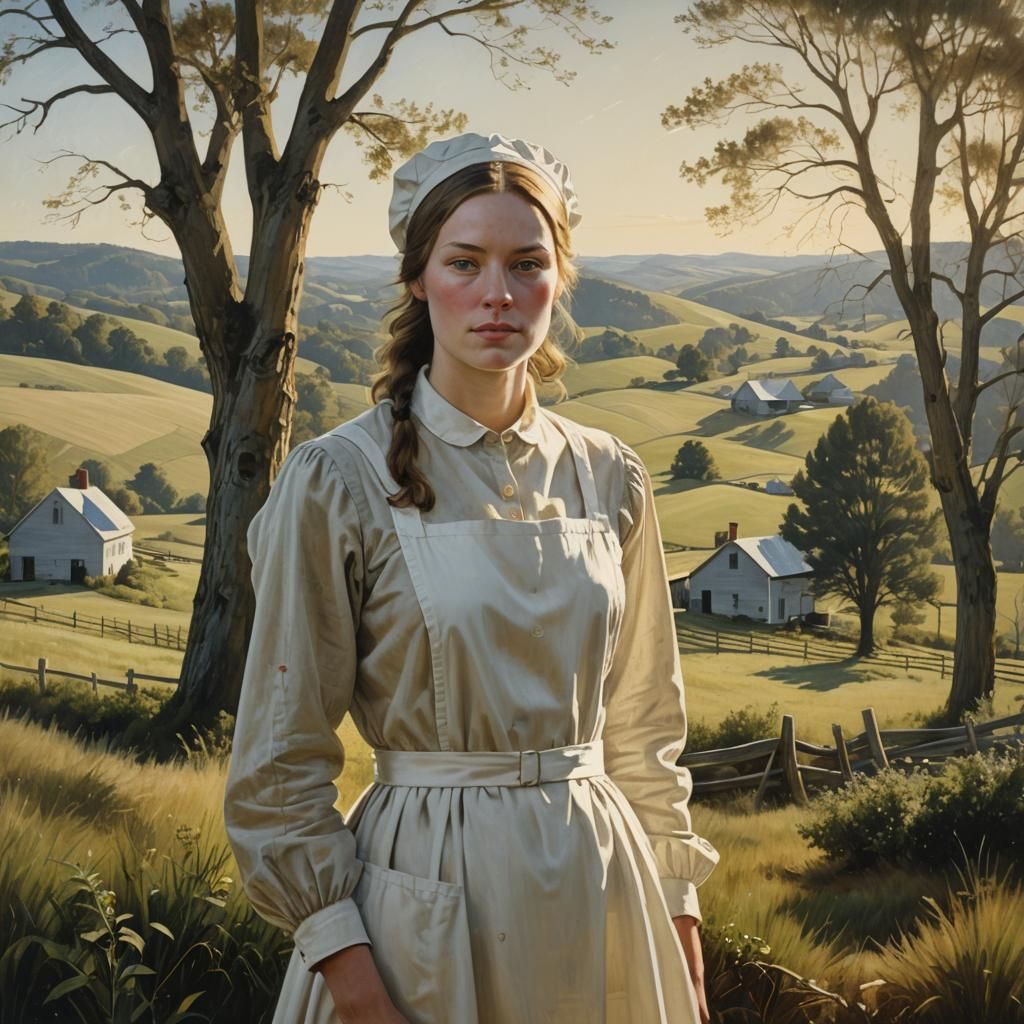 Sarah Ann Showalter Portrait in American Realism