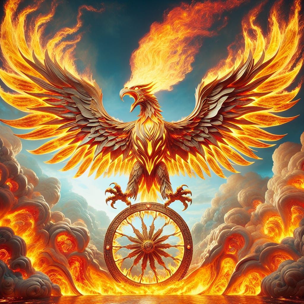 Firey Portraits eagle