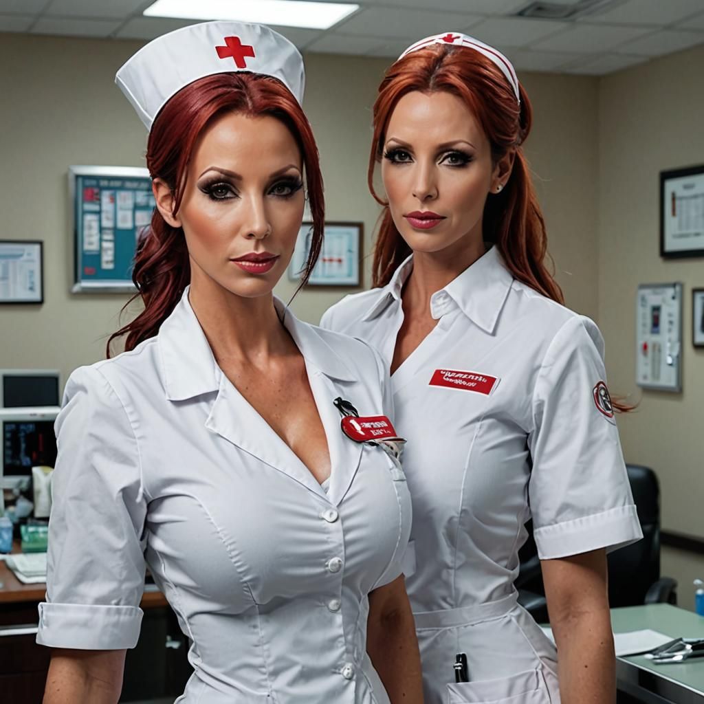 Bianca Beauchamp as a Strict Nurse
