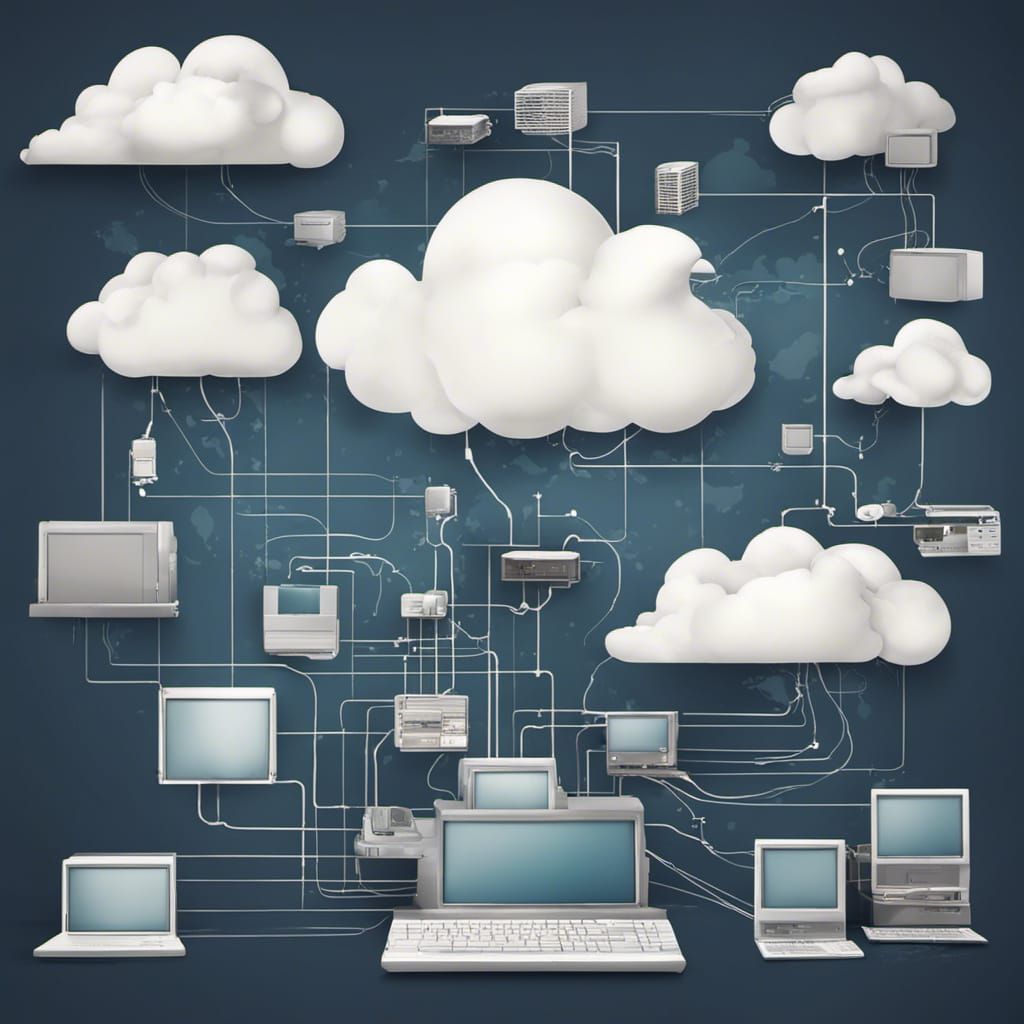 Evolution of Cloud Computing: Detailed Matte Painting