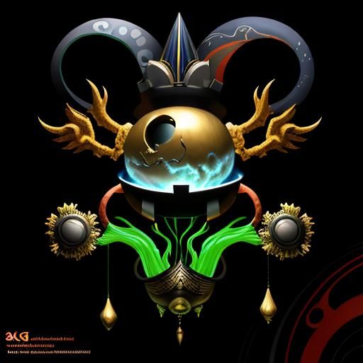 Taoist Philosophy Artwork with Yin and Yang Dynamics