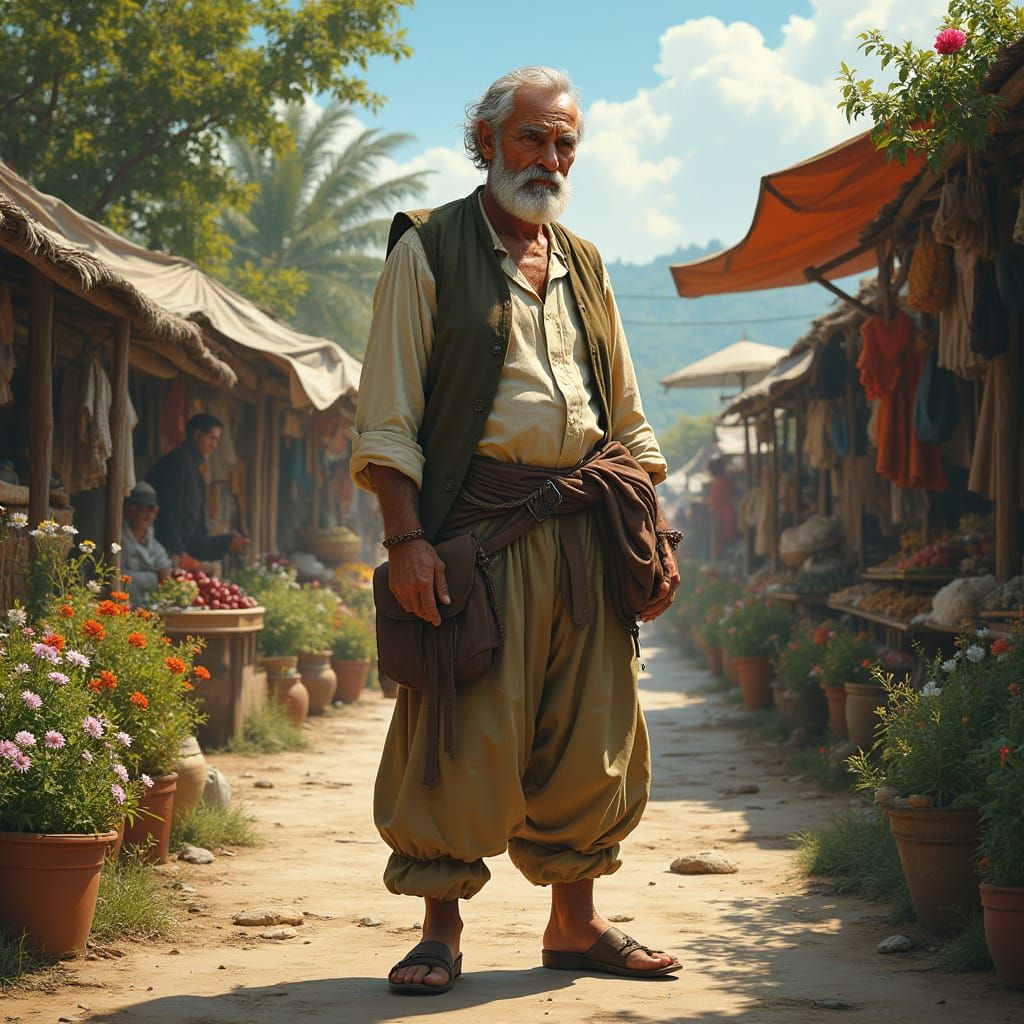 Romantic Realism: Dignified Figure in a Thriving Community