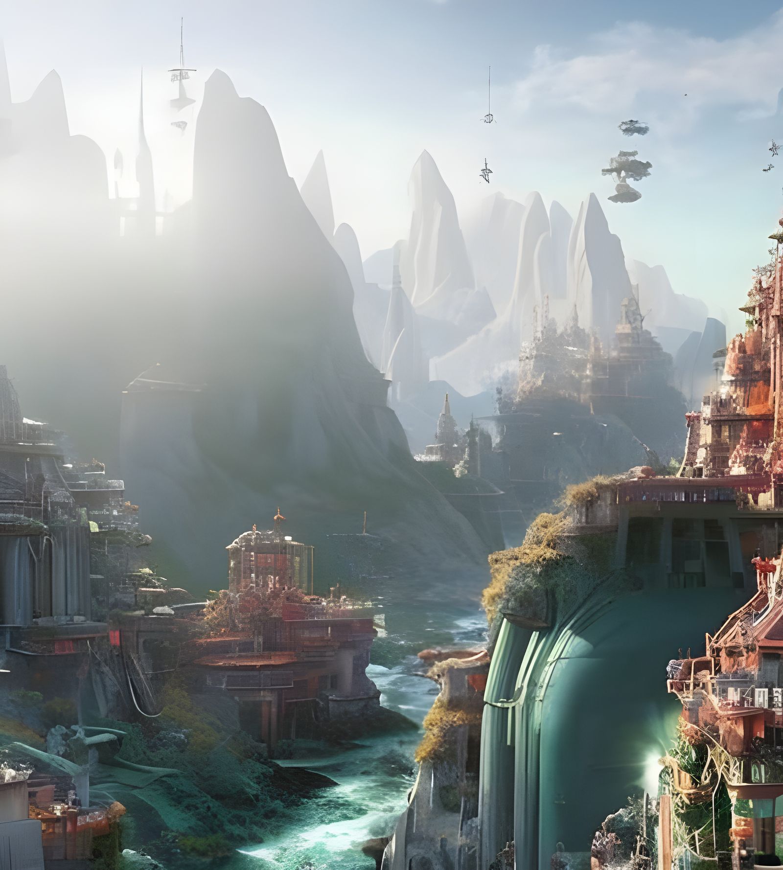 Deconstructed Human Brain in Industrial Style