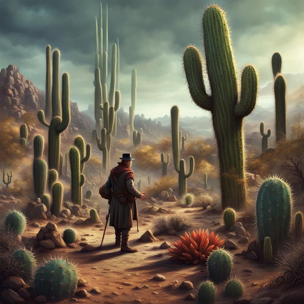 Cactusman: A Scottish Fantasy Concept Art