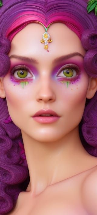 Strawberry Shortcake as Marijuana Goddesses in Comic Style