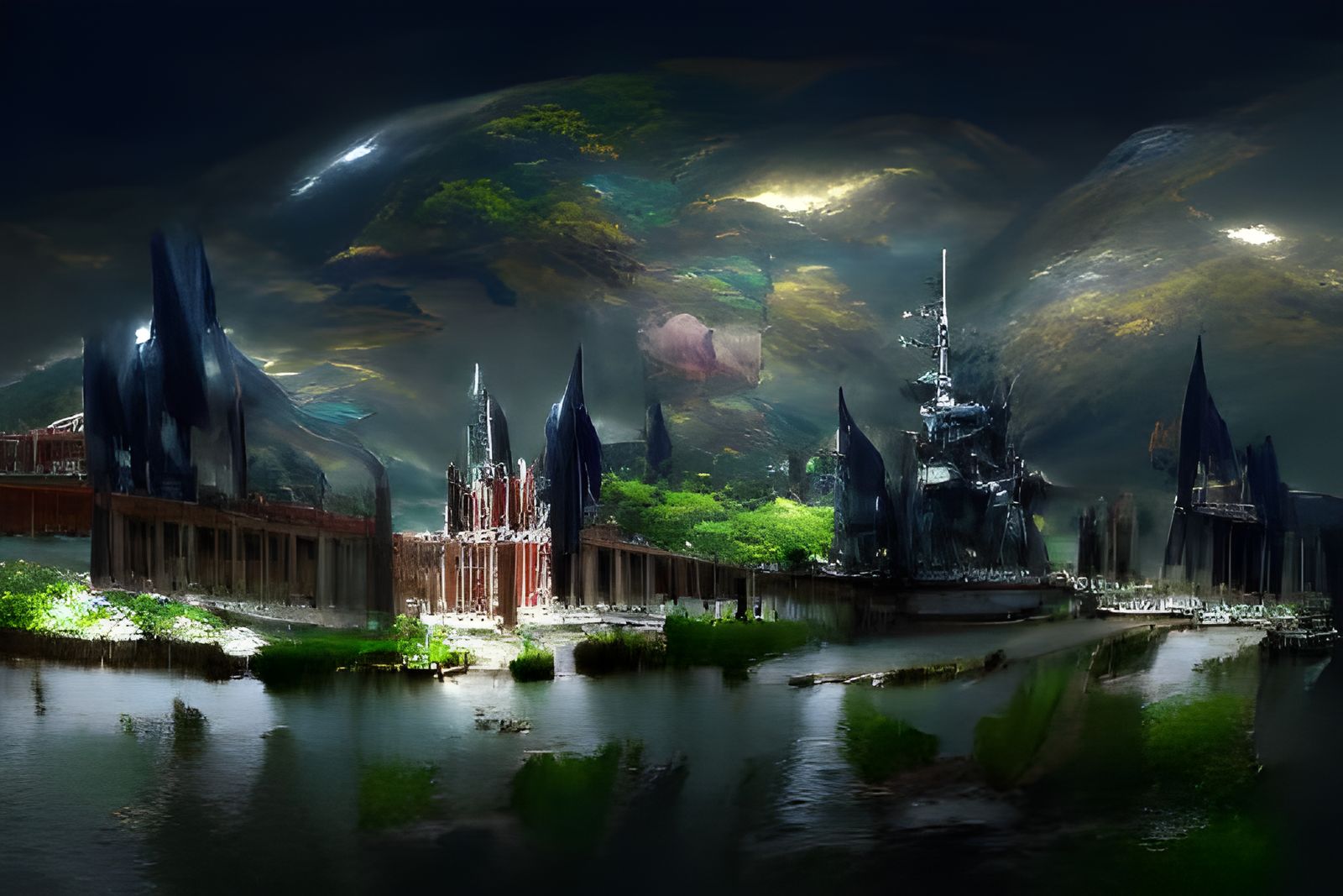 Dark Academia Fantasy World in 8k Resolution