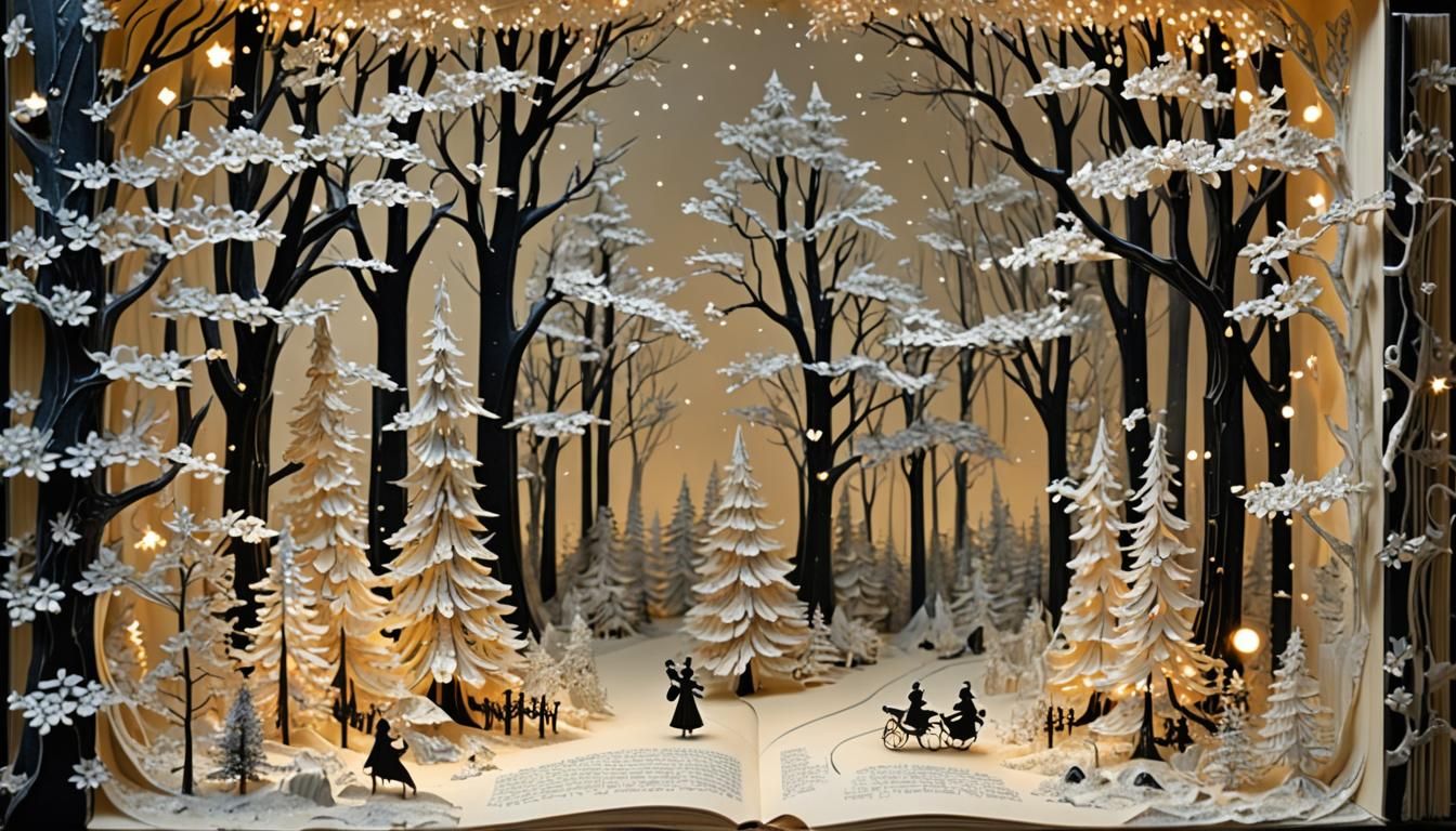 Fairytale Forest: 3D Book Sculpture