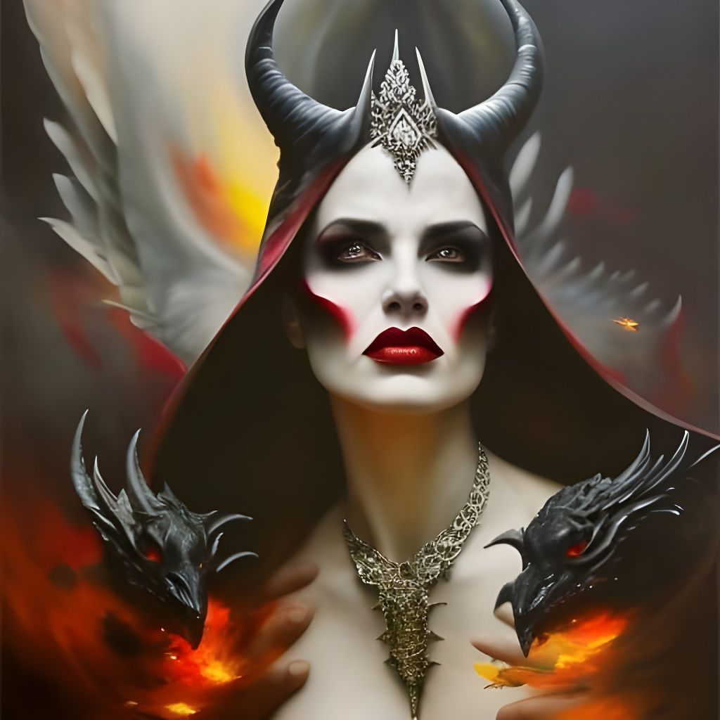 Maleficent in Dark Fantasy Style, 8K Resolution