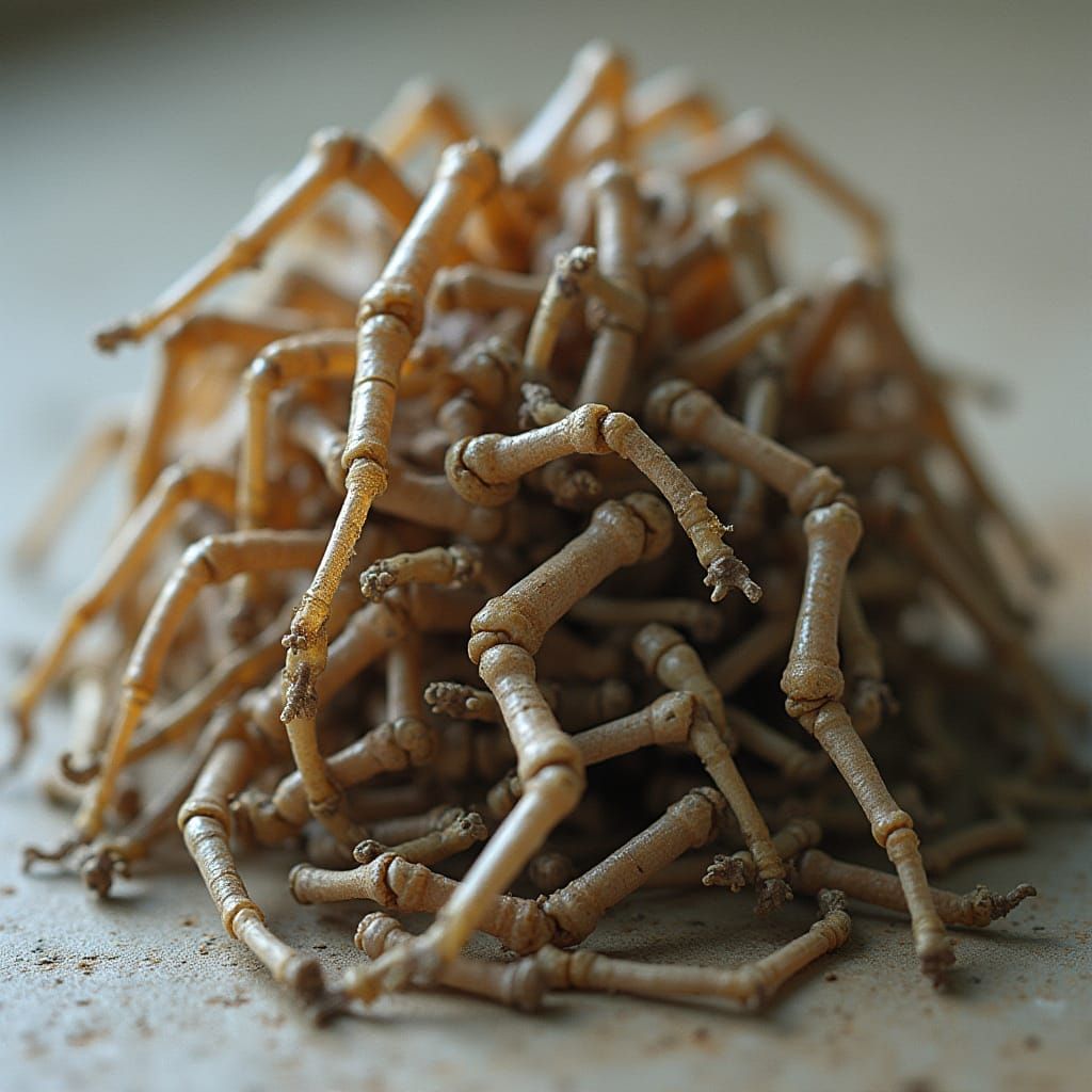 Tangled Insect Limbs in Hypnotic Macro Composition
