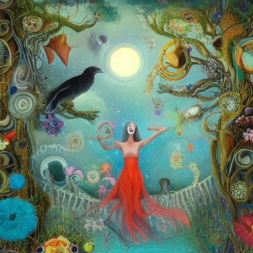 Surreal Tea Party on Floating Island in Darlington Style