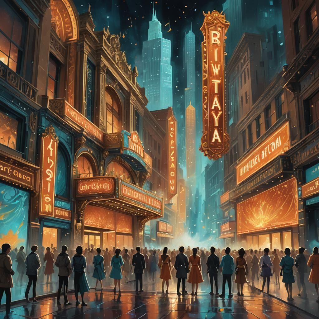Broadway Theater: Music Notes Concept Art