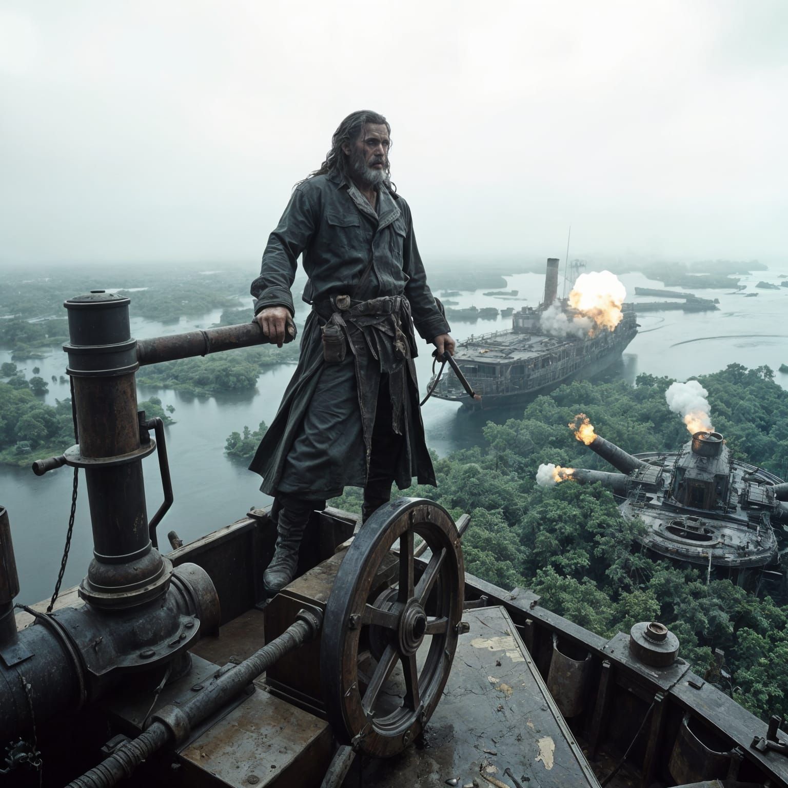 Steamboat Apocalypse in Steampunk Louisiana