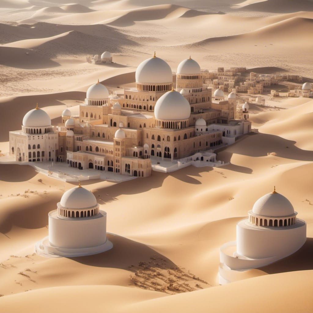 Desert Parmentation Abstract AI Art