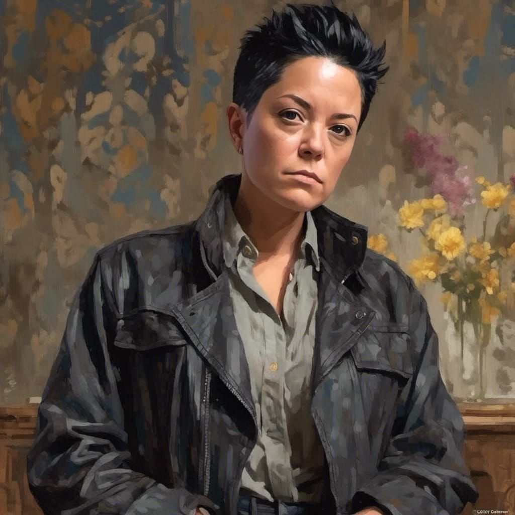 Sad Androgynous Person in Ralph Lauren Country