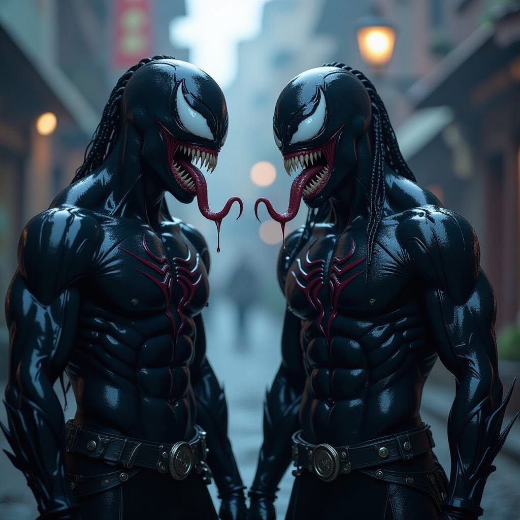 Venomized Drow Warriors in Giger-esque Style