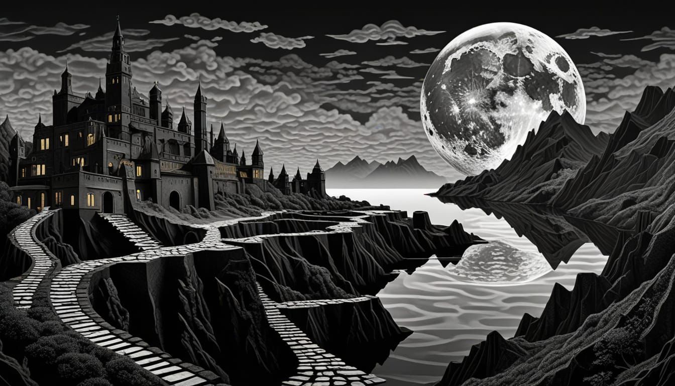 Magical Realism Double Exposure in Ultra High Resolution