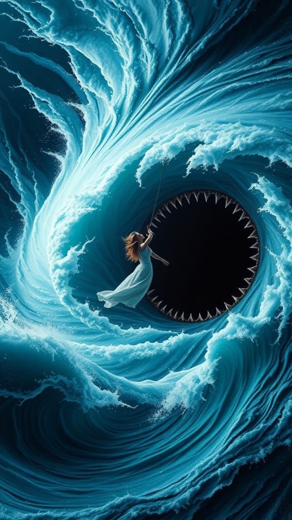 Hurricane's Maw: A Ship's Perilous Journey