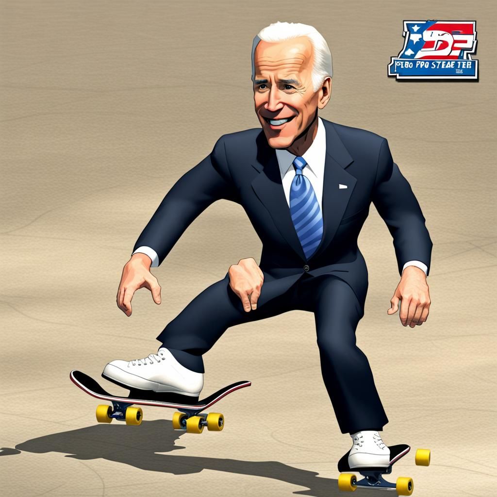 Joe Biden Pro Skater: PS2 Game Art
