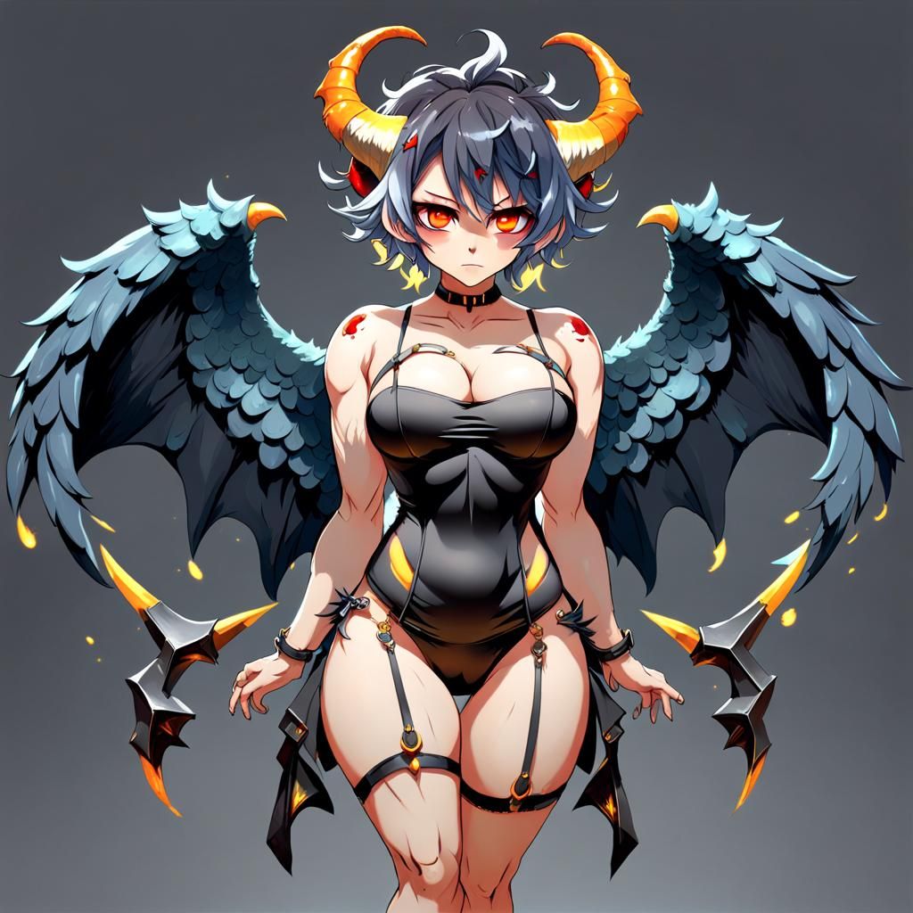 Hyperrealistic Angel Woman in Stripbar: Splash Art