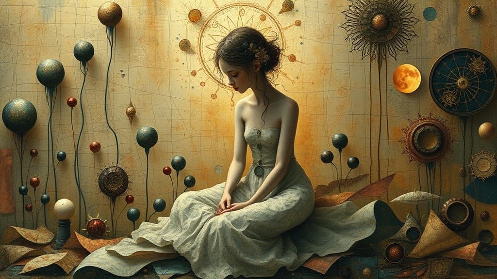 Enigmatic Figure Emerge Amidst Cosmic Tapestry