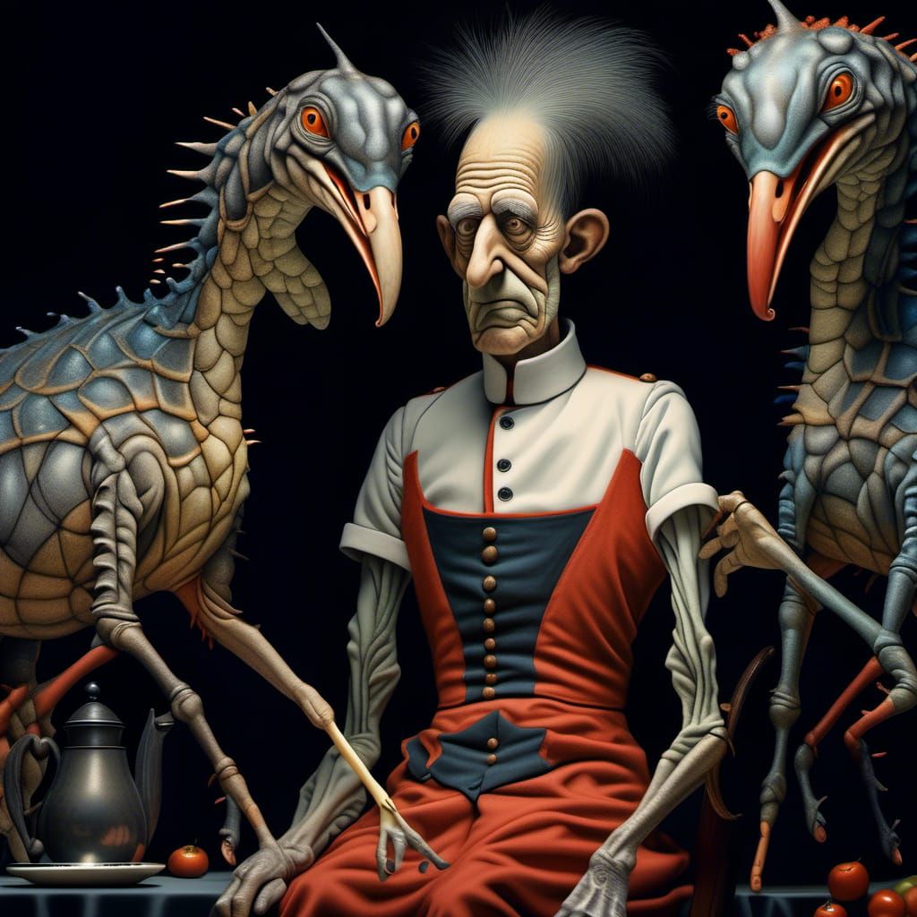 Fresh Catch Dinner: Hyperreal Digital Painting