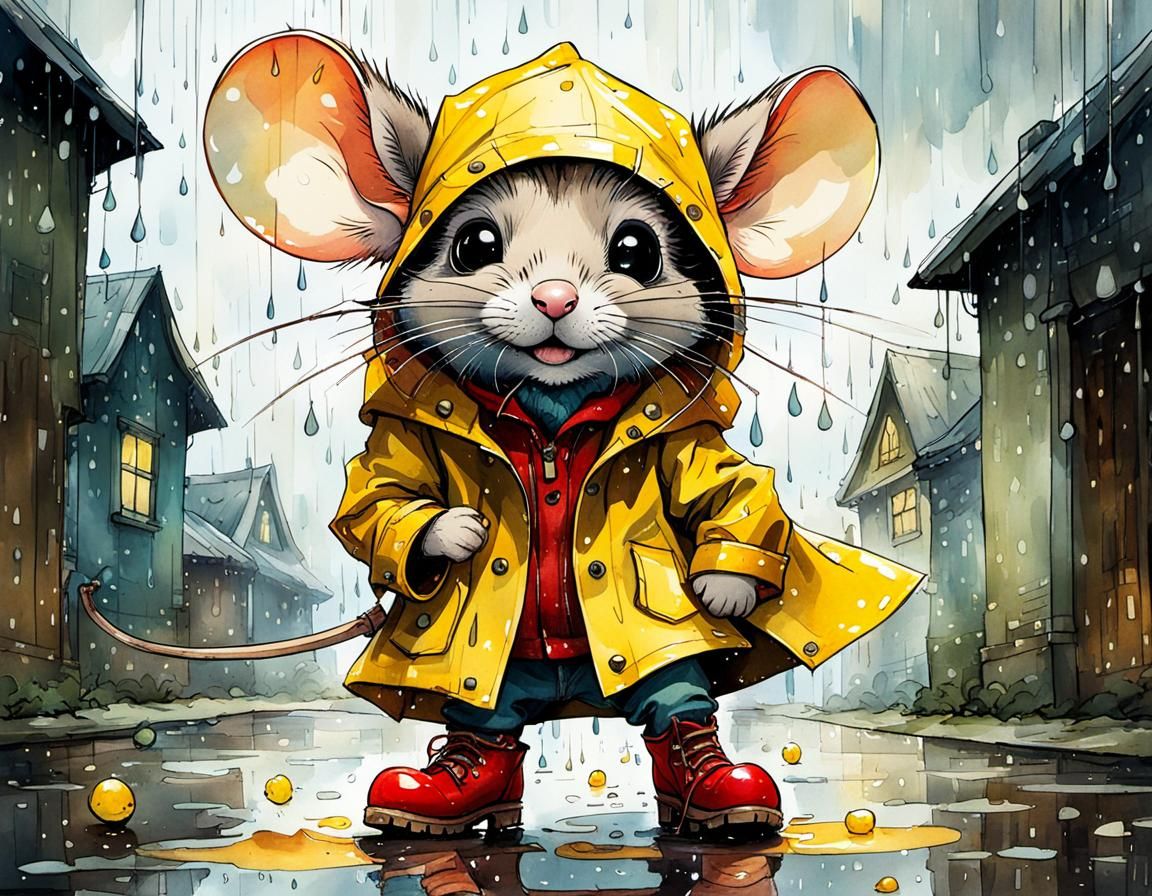 Adorable chibi mouse