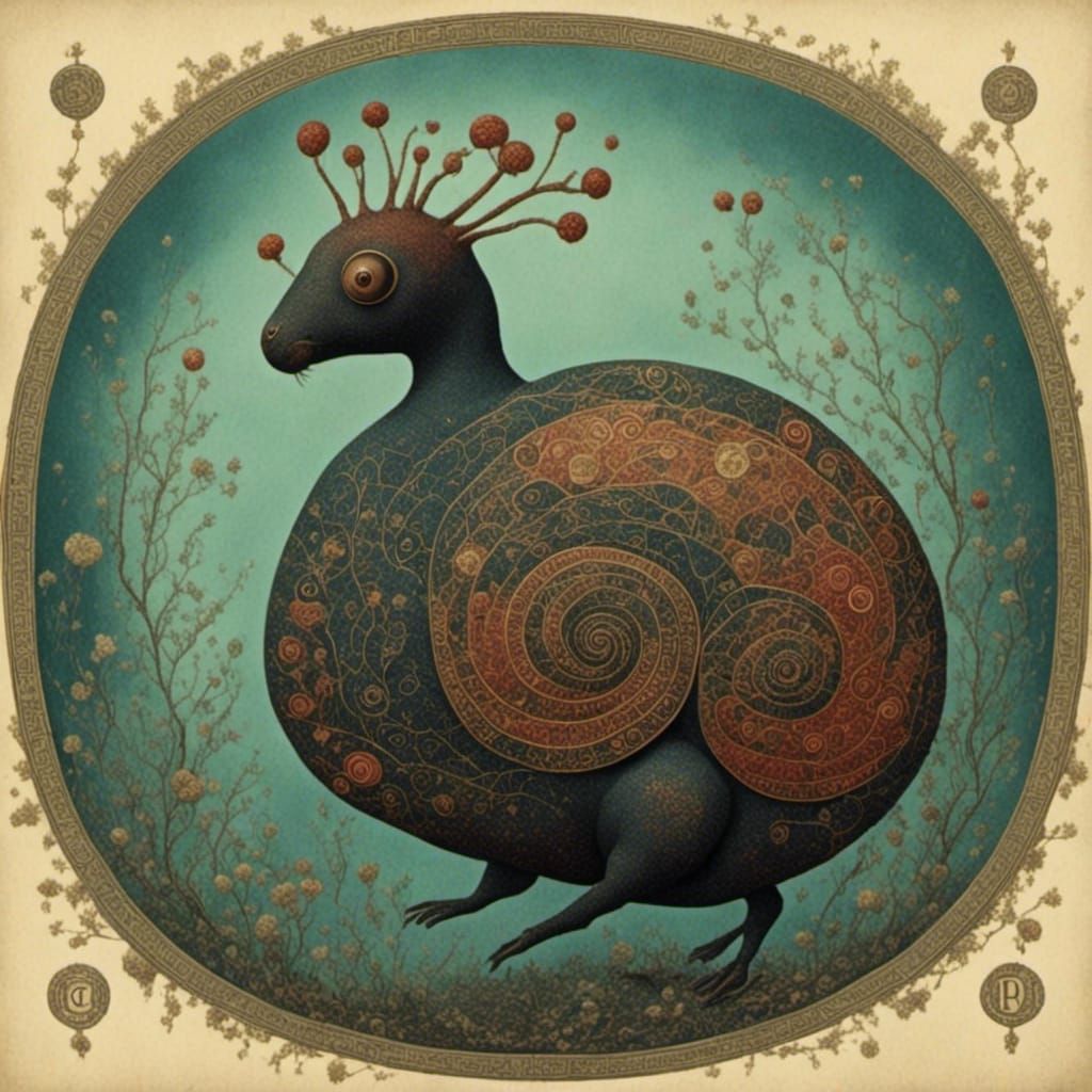 Surreal Landscape with Architectural Textures