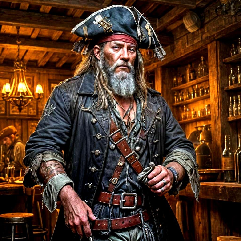 Aye! Hey, landlubber, I'll tell you a story if you buy me a ...