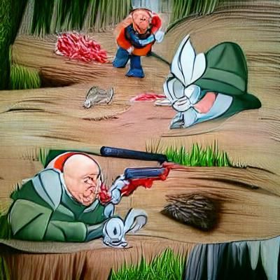Elmer Fudd Hunting Bugs Bunny