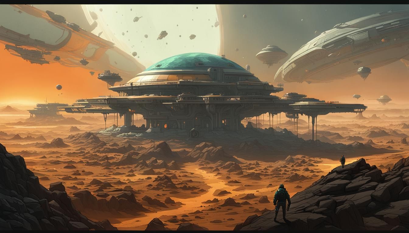 Surreal Alien Overworld Concept Art in Unreal Engine