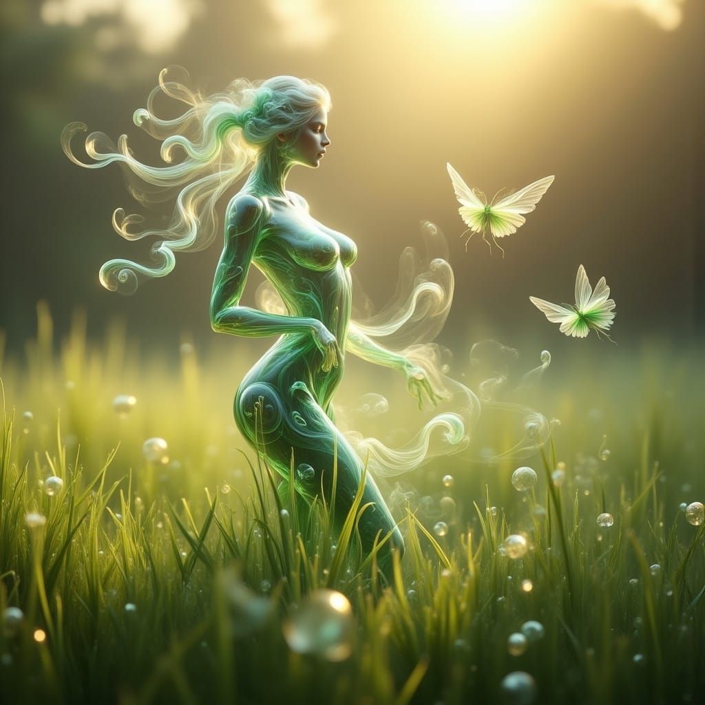 Glass woman figurine 2