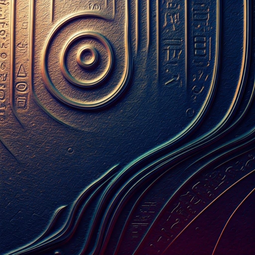 Extraterrestrial Passport with Abstract Art Elements