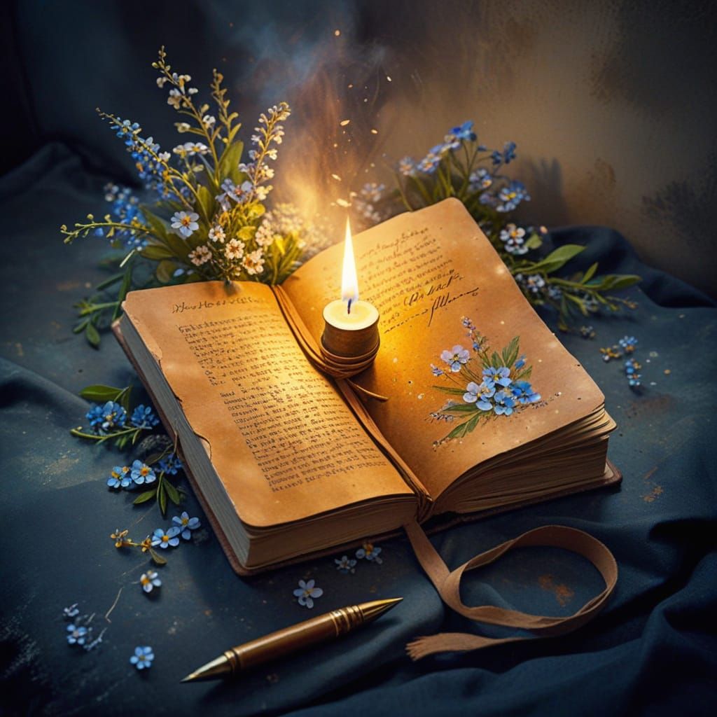 Watercolor Portrait of a Book Lover's Delight