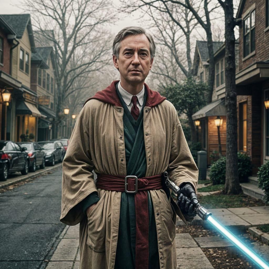 Best i could do making Mr. Rodgers into a jedi master. Saber...