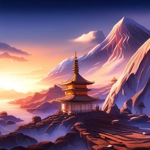 Detailed Matte Painting of Naruto in 8k Resolution